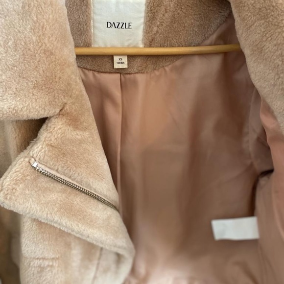 cropped teddy faux fur jacket DAZZLE - Picture 4 of 8